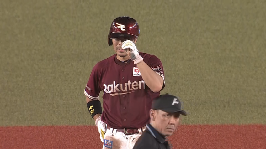 6回表・E島内宏明 ヘッドスライディングで盗塁成功!! 追加点へチャンスメイク!!