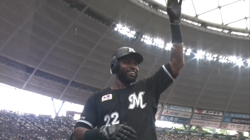 3回表・Mポランコ リーグ単独トップに躍り出る強烈な一発!! 第24号2ランホームラン!!