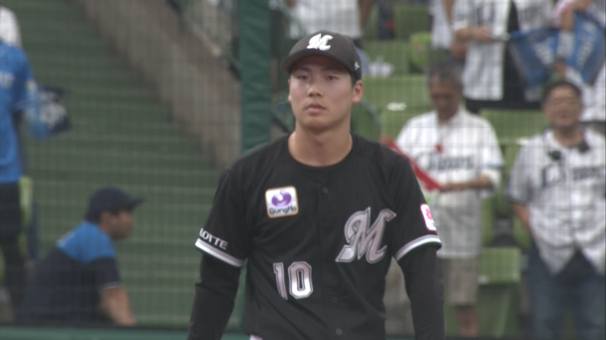 4回裏・M友杉篤輝 レフトに抜けそうな打球を華麗にジャンピングキャッチ!!