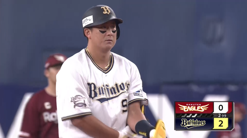 2回裏・B杉本裕太郎 打撃好調!! 2試合連続となるタイムリー2ベースヒット!!