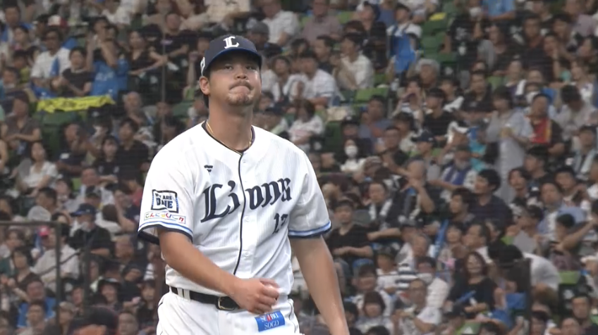 7回表・L高橋光成 完璧な投球!! 7回106球7奪三振無失点の好投でマウンドを後続に託す!!