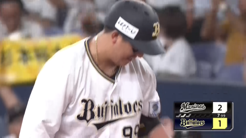 7回裏・B杉本裕太郎 反撃開始!! センターへ抜けるタイムリーヒットで1点を返す!!