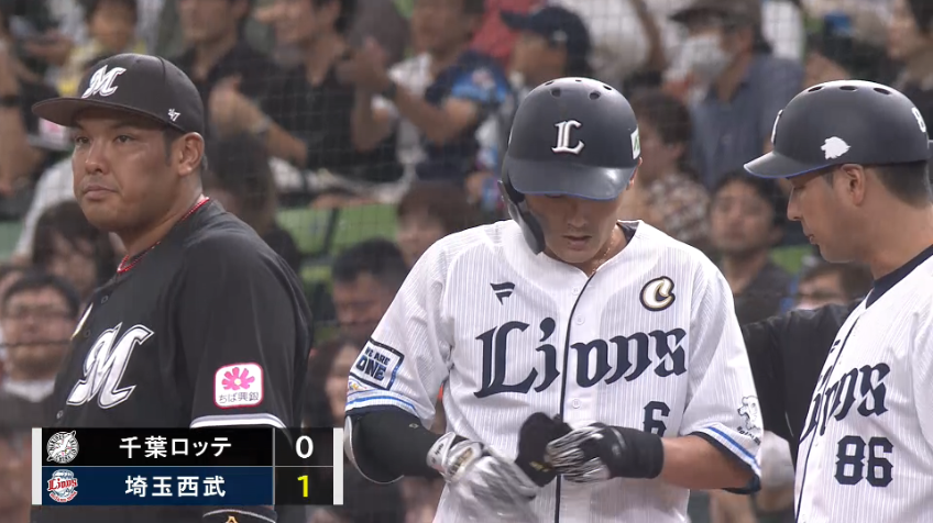 2回裏・L源田壮亮 ショートの頭をしぶとく越える先制タイムリーヒット!!