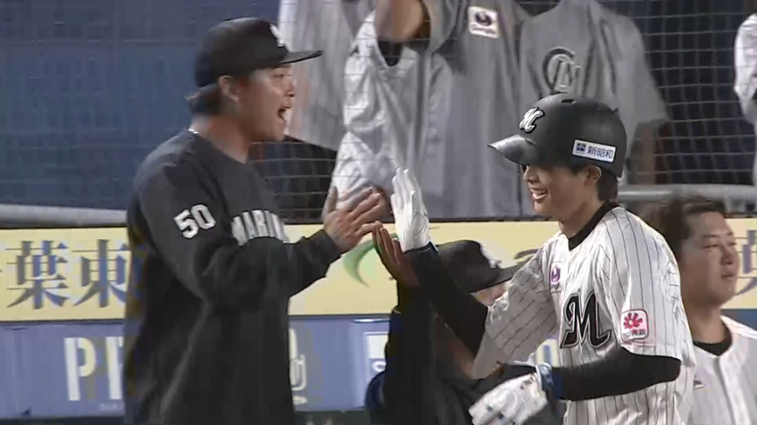 4回裏・M和田康士朗 チャンスで結果を残す確信弾!! 今季第2号2ランホームランで2点差に!!