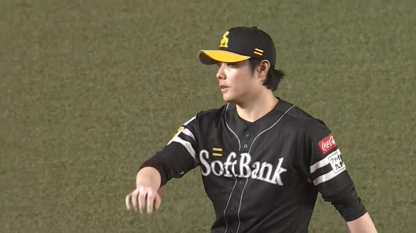 8回裏・H松本裕樹 一打逆転のピンチ脱する!! 2アウト満塁の場面をフォークで空振り三振!!