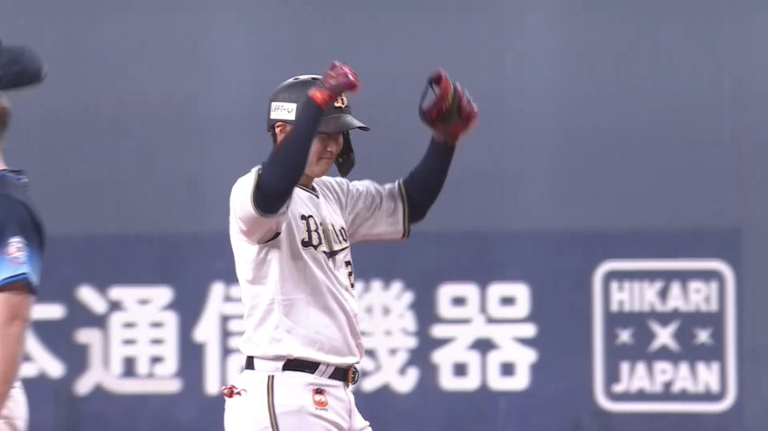 3回裏・B紅林弘太郎 初球打ち!! 三遊間を破るタイムリーヒットでリードを広げる!!