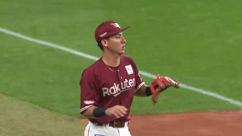 7回裏・E村林一輝 三遊間の深いところから一塁送球!! 高いディフェンス力で魅せた!!