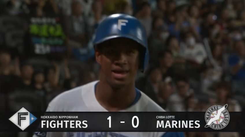 1回裏・F万波中正 圧巻の先頭打者弾!! リーグトップに並ぶ第25号ソロホームランで先制!!