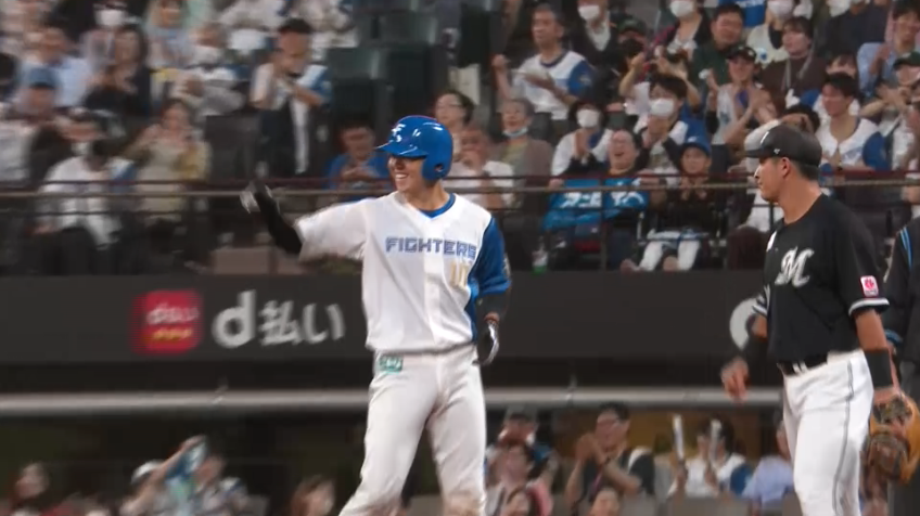 4回裏・F清水優心 昇格後即スタメンに応える!! 3点差に広げるタイムリーヒット!!