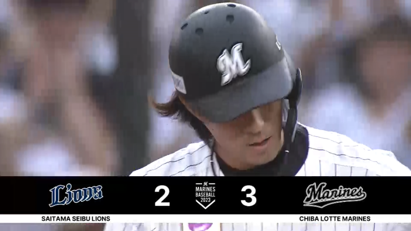 7回裏・M岡大海 一振りで逆転!! 初球を弾き返し三遊間を破る2点タイムリーヒット!!