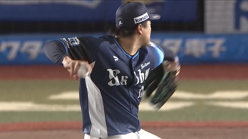 5回裏・L松本航 最後はストレート勝負!! 1発勝ち越しを許す場面を力でねじ伏せる!!