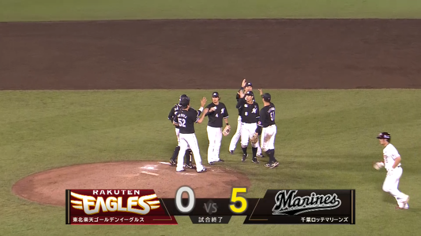 9回裏・M益田直也 最終戦勝って2位を決めた!! 最後は変化球で三振締め!!