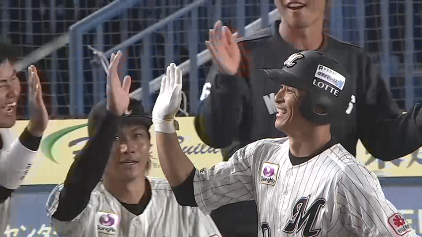 1回裏・M荻野貴司 先頭打者弾!! 負けられない一戦で先制に成功!!